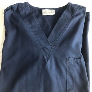 Uniform Advantage Navy Blue Scrub Top XL
